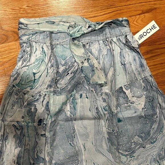 St. roche Selma Skirt marbled ocean blue maxi skirt women’s large new with tags - Picture 4 of 8